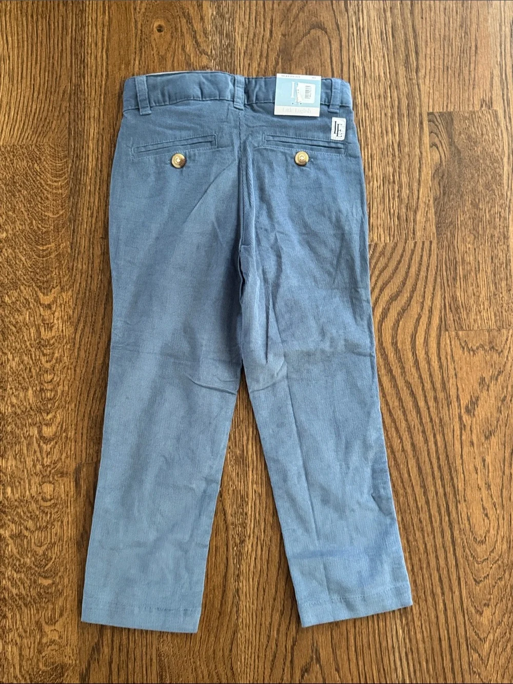 Little English Pull On Pants - Stormy Blue Corduroy New With Tags